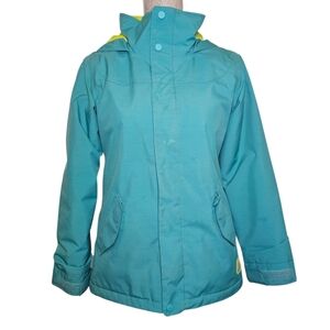 Burton Teal Youth Jacket - Size L 14-16 - Room-to-Grow Insulated Ski Snowboard